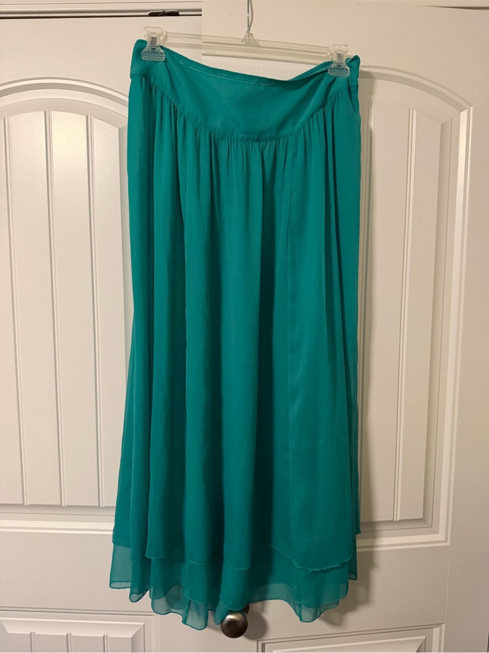 aerie Teal Flowing Maxi Skirt